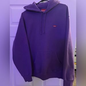 Supreme Box Logo Hoodie in Purple